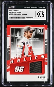 Daniel Suarez #RDR-DS CGC 9.5 (2021, Donruss) NASCAR Race Day Relics, Mint+ - Picture 1 of 2