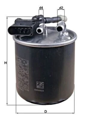 MAHLE Fuel Filter For MERCEDES INFINITI Glc Gle Slc Sprinter Q50 Q70 6510901652 - Image 1 of 4