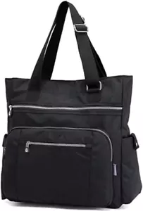 Multi Pocket Nylon Totes Handbag Large Shoulder Bag Travel Purse Bags for Women - Picture 1 of 8