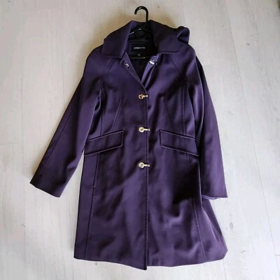 Plum London Fog Trench Coat With Hood - Image 1 of 4
