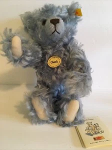Vintage 12” Steiff 005060 Light Blue Teddy Bear Growler Mohair Germany - Picture 1 of 14