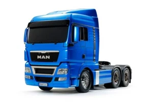 Man TGX 26.540 6x4 XLX Pre-Painted Lt Metallic Blue Truck 1:14 RC Radiocomandato - Foto 1 di 1