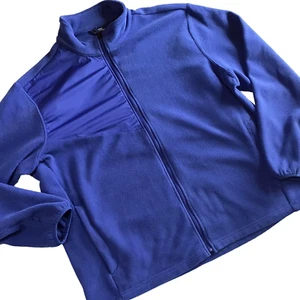 Lands End Outfitters Jacket Mens Sz XL Blue Fleece Zipper Pockets - Picture 1 of 12