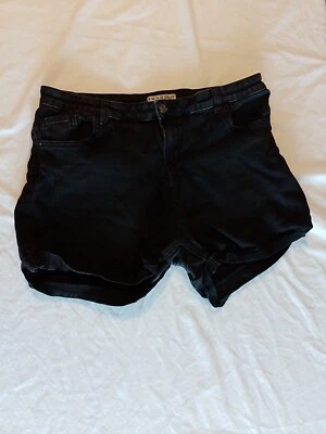 Ladies Shorts Denim Co Size 18 Pockets Black 22458 - Image 1 of 4