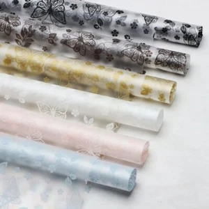 20Pcs Butterfly Patterned Florist Packaging Paper Bouquet Wrapping Paper Flower - Picture 1 of 15