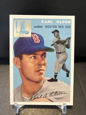 1994 Topps Archives The Ultimate 1954 Set Gold Karl Olson #186 - Image 1 of 2