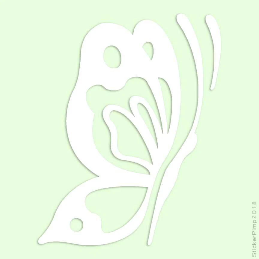 Butterfly, Vinyl Decal Sticker, Multiple Colors & Sizes #137 - Image 1 of 1