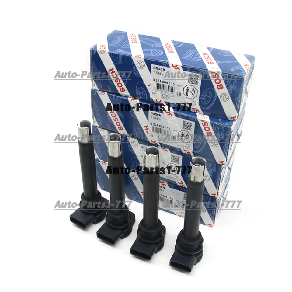 4x BOSCH Ignition Coils Spark Plug Genuine For Audi A4 A5 Q5 TT VW Beetle Jetta - Image 1 of 4