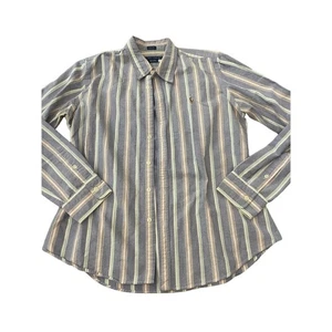 Ralph Lauren Boys Sz 14 Slim Fit Collared Stripe Button Down Shirt  - Picture 1 of 3