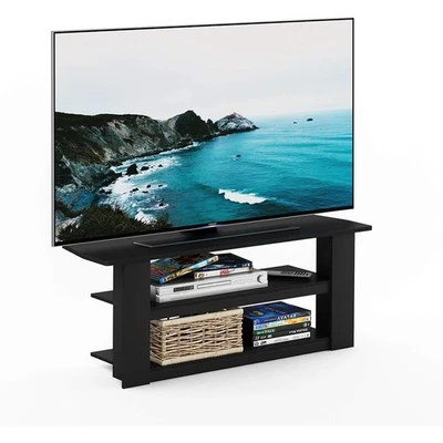 Consola de almacenamiento con soporte de TV de esquina de madera rústica dispositivos multimedia y accesorios nuevo Foto 1 de 4