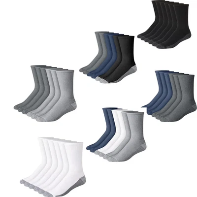Calcetines acolchados Hanes Max para hombre, control de olores que absorben la humedad, paquete múltiple Foto 1 de 4