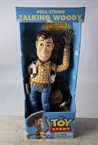 Vintage 1995 Disney Toy Story Originale Pull String Talking Woody Doll 16" Nuovo con scatola - Foto 1 di 20