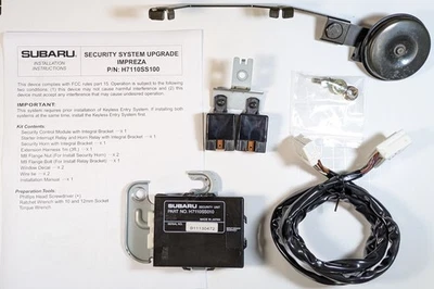 Sistema de segurança Subaru genuíno alarme de atualização H7110SS100 Impreza 2002-2004 - Imagem 1 de 3
