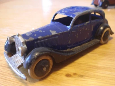 Dinky pre war rolls royce 30b with thin axles smooth hubs all original - Image 1 of 4