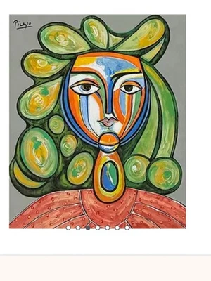 Al estilo de Picasso - "Adquirido originalmente de una galería en Montmartre." Foto 1 de 3