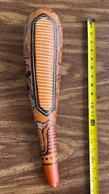 Unique Peruvian Guiro    Percussion Musical Instrument 19"H - Image 1 of 3