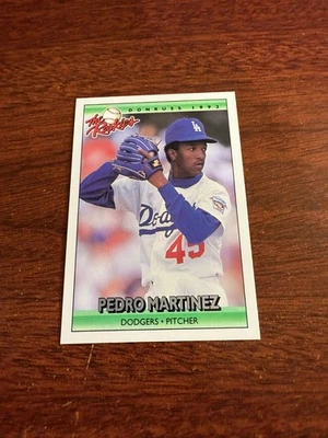 Tarjeta de novato Donruss The Rookies #69 1992 Pedro Martínez patio. Foto 1 de 2