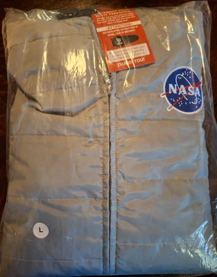 Chaqueta Mono NASA Talla Grande Nuevo y Sellado Disfraz de Vuelo Halloween Cremallera Foto 1 de 2