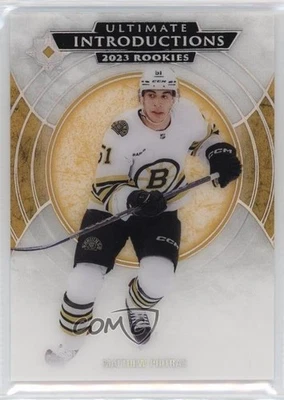 2023-24 Upper Deck Ultimate Collection Introductions Matthew Poitras Rookie RC - Image 1 of 3
