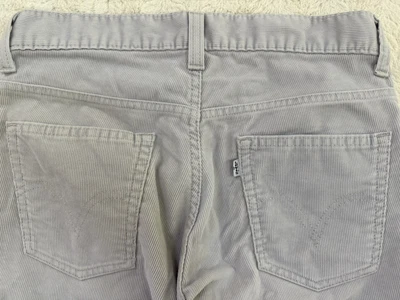 Vintage Levis 511 Shorts Men's SZ 30 Lt. Gray Corduroy Cords Cutoff White Tab - Image 1 of 4