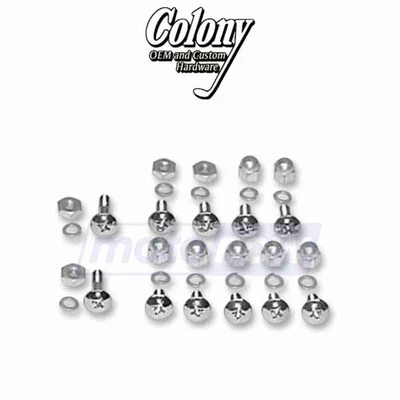 Colony Windshield Accent Trim Mounting Kit for 1992 Harley Davidson FXDB-D ec Foto 1 de 4