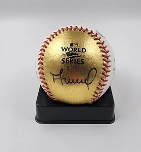 JOSE ALTUVE Signed Rawlings 2022 Ofiicial World Series Baseball Gold Astros 🔥 - Picture 1 of 6