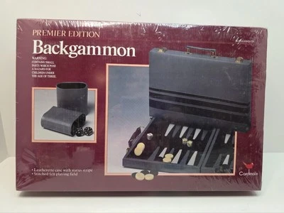 Cardinal Backgammon Game Premier Edition No. 137 NEW & SEALED 1993 - Image 1 of 4