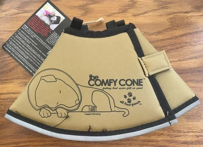 Cuello de recuperación suave The Comfy Cone de All Four Paws bronceado talla S (TAN) Foto 1 de 4