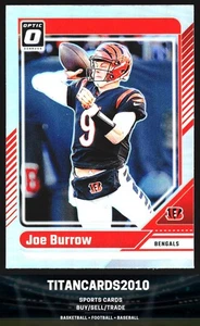 Joe Burrow 2024 Panini Donruss Optic SILVER HOLO Cincinnati Bengals #38 - Picture 1 of 2