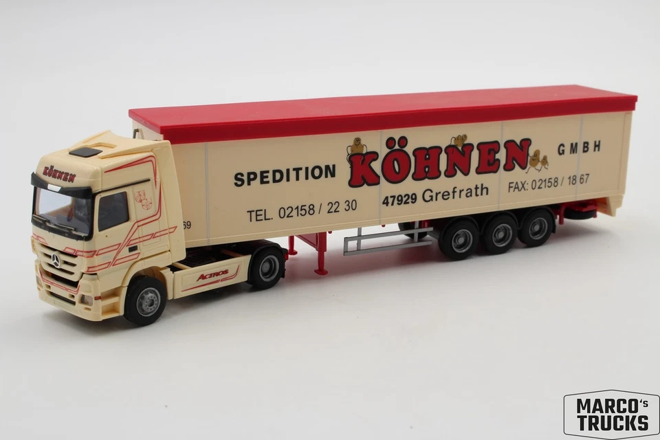AWM MB Actros MP3 LH walking floor semitrailer truck "Spedition Köhnen Grefrath" - Image 1 of 1