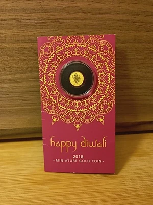 1 克金币 2018 珀斯铸币厂快乐排灯节 99.99 精细 — 第 1/4 张图片