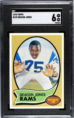 1970 Topps Deacon Jones #125 - Set Break No PSA SGC 6 Undergraded - Image 1 of 3