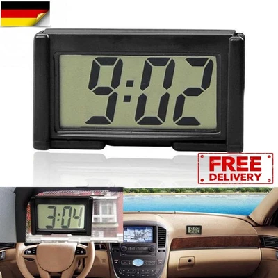 Mini-Digitaluhr Großer Bildschirm Auto Uhr Dashboard Selbstklebende Uhr - Bild 1 von 4