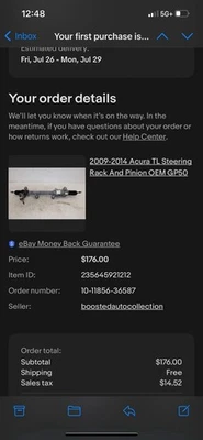 Piezas Acura TSX/Honda 2009-2014 nuevas caja sin abrir Foto 1 de 4