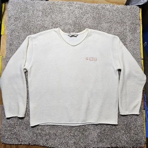 Vintage 1990s Over Wear CBS Embroidered Terry Cloth Sweatshirt Gr.XL - Bild 1 von 11