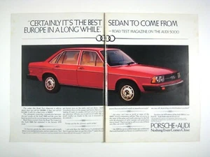 Vintage 1979 Audi 5000 Sedan Ad Print 2 Page Spread Car - Picture 1 of 2