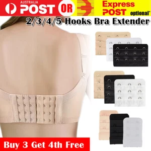 Clip On Bra Extender Extension 2 3 4 Hook Ladies Women Plus Size Maternity Strap - Picture 1 of 10