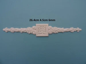 Decorativo barroco pendiente aplique onlay resina muebles moldeo BCX1 - Imagen 1 de 4