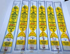 6 Packs Of Jeros Tackle Saltwater Mustad Snelled Aberdeen Hooks Size 8 (6 Each)