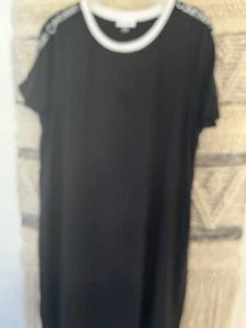 Calvin Klein, T-Shirt Kleid Gr. 2X schwarz - Bild 1 von 7
