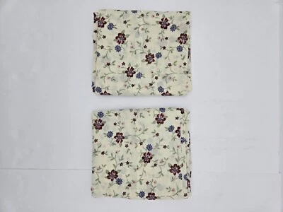 2 件 Westpoint Stevens 法兰绒枕套白色花卉印花标准 100% 棉 — 第 1/4 张图片