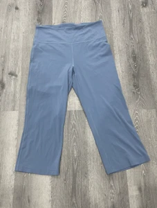 Lululemon Groove Super-High-Rise Crop 23" Buttery Soft Nulu Utility Blue taglia 14 - Foto 1 di 7
