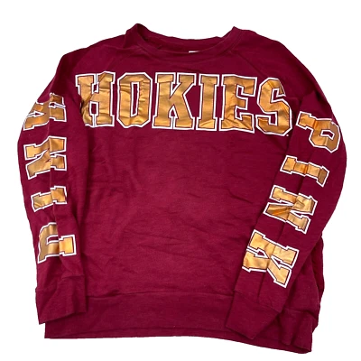 Virginia Tech Hokies Sweatshirt Women Medium Crewneck Sweater Victoria Secret A4 - Image 1 of 4