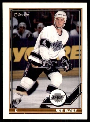 1991-92 O-Pee-Chee Rob Blake Los Angeles Kings #112 - Image 1 of 2