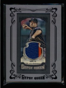 DILLON GEE 2014 TOPPS GYPSY QUEEN FRAMED MINI 3-CLR PATCH #4/5 AG8102