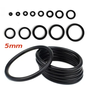 NBR O-Ringe Gummiringe Dichtung Schnurstärke 5mm Dichtungsringe Außen 15-420mm - Bild 1 von 8
