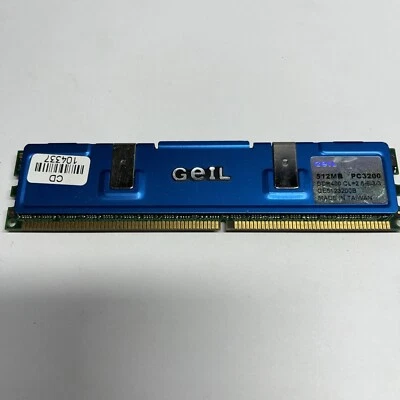 GE5123200B Geil 512 MB PC3200 DDR400 CL = 2,5-6-3-3 Envío rápido a EE. UU. Foto 1 de 4