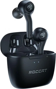 BLACK Roccat Syn Buds Air Earbuds Wireless w Dual Mic Mobile Gaming - Picture 1 of 4