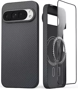 Original Magsafe Case Aramid Carbon Fiber Magnetic Cover F Google Pixel 9 Pro XL - Picture 1 of 23