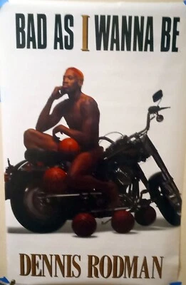 Carteles Dennis Rodman 1996 originales vintage 2 estilos elige uno azul o blanco Foto 1 de 4